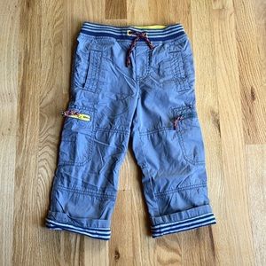 Mini boden boys lined cargo pants 4t